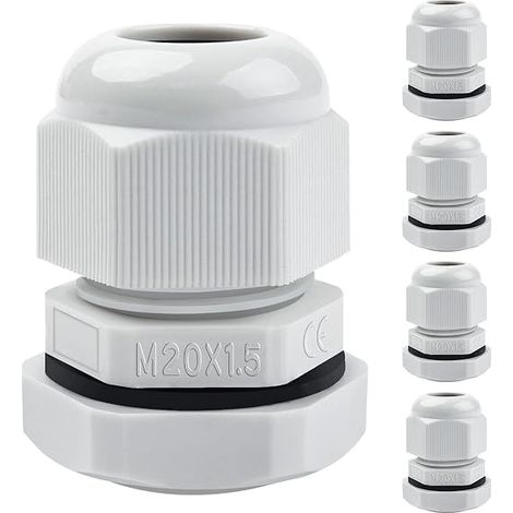 Presse-étoupes M20 connecteur étanche à câble Ajustable Raccord de Câble Étanche IP68, Adapté aux Installations Extérieures et Espaces De Jardin (1/5)