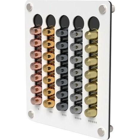 Organisateur de capsules de café en acrylique transparent, pour plan de travail de cuisine, bar à café, bureau ou hôtel.-AquaForge (1/5)