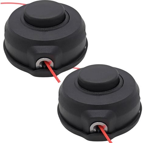 Lot de 2 têtes débroussailleuse 198386-5 pour modèles Makita XRU11Z, XRU12 et XRU04Z, M8 x 1,25 gauche - (1/5)