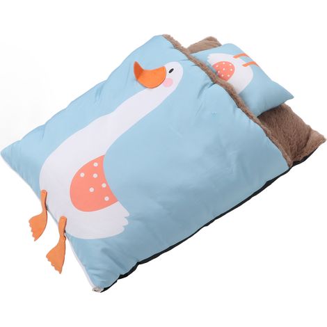 Nid douillet pour animaux de compagnie, grande couverture en forme d'oie, pour chats et chiens, pour un sommeil profond et chaud en hiver, niche confortable, 55 x 40 cm (1/5)
