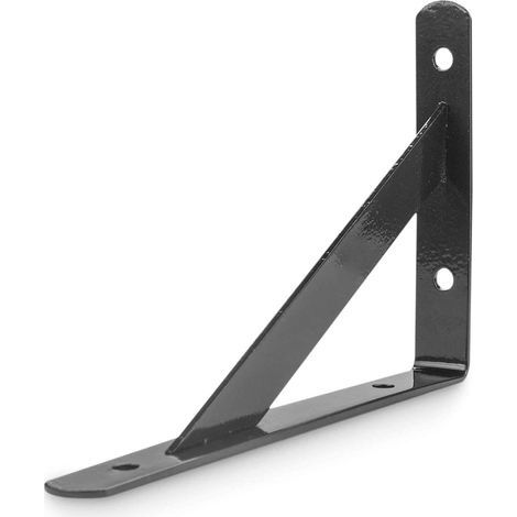 Wandhalterung – Packung mit 10 dreieckigen Halterungen 150 x 95 mm – Kaltgewalzter Stahl – Tragfähigkeit bis zu 30 kg (1/4)