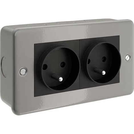 Enchufe creative-cables ctbox-2fra 2 salidas empotrable (1/3)