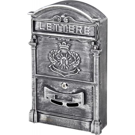 CASSETTA POSTALE MAURER ROYAL GRIGIO ANTICHIZZATO ALLUMINIO
