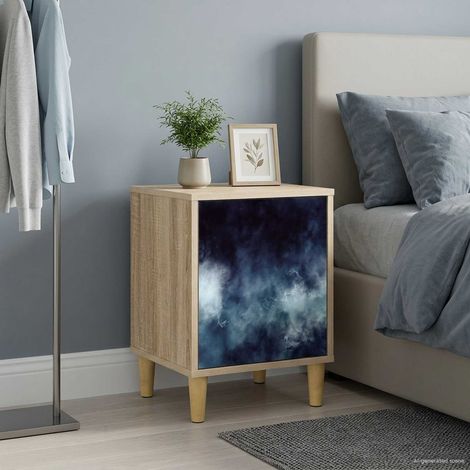 vidaXL Bedside Cabinet RAALTE Sonoma Oak 36 x 33 x 50 cm (1/5)