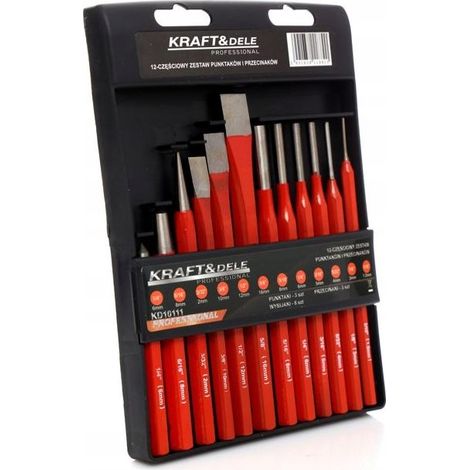 Scalpelli e punzoni, set da 12 pezzi, custodia KD10111 (1/5)