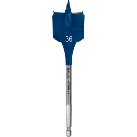 Bosch 1x Brocas fresadoras planas EXPERT Self Cut Speed (para Madera blanda, Aglomerado, Ø 36,00 mm, Professional Accesorios Taladro)