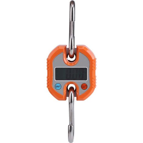 Báscula electrónica portátil para equipaje, báscula digital para maletas de viaje (naranja) (1/5)