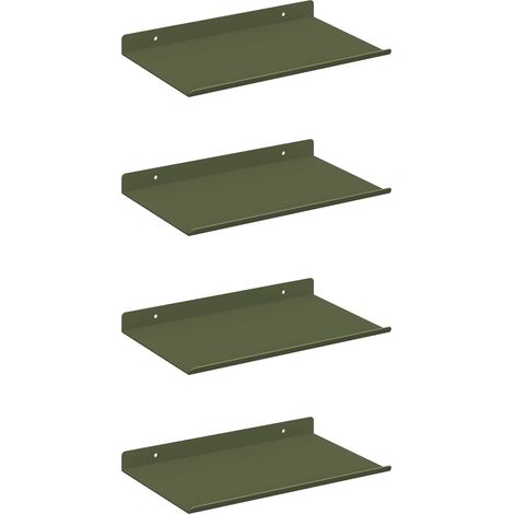 Maison Exclusive - Schwebendes Regal 4 pcs Olive Grün 30 x 18 x 2