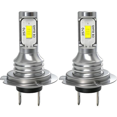 Ampoules LED 3570 H7 (paquet de 2) – lumière blanche 6500K, convient aux feux de brouillard et aux feux de jour. (1/5)