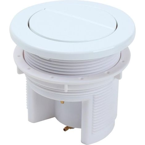 Double bouton poussoir de chasse d'eau en ABS, chromé (1/5)