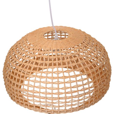 Lampadario in rattan naturale con attaccocm cm Ø50xh30,5 (1/3)