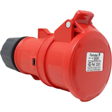 BASE INDUSTRIAL 3P+N+T 16AMP. 380V IP44 - FAMATEL (1/3)