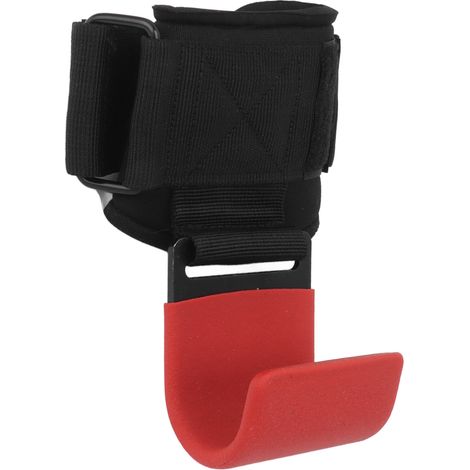 Support d'entraînement pour tractions - Crochet de musculation renforcé pour poignet - Rouge (1/5)