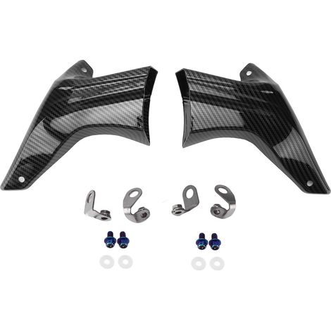 Couvercle de tuyau de refroidissement d'étrier de frein de moto, en Fiber de carbone de remplacement pour S1000RR S1000XR R1250GS 1200R R1200RS (1/5)