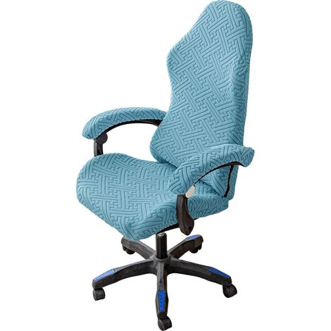 juego de fundas para sillas gaming, tejido jacquard elástico, resistente a los arañazos, para sillas de oficina y sillones. (1/5)