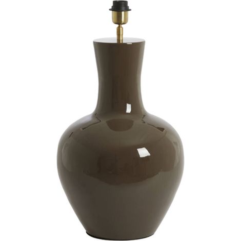 Light & Living - tischlampe - Nana - braun - metall - Ø 33cm -
