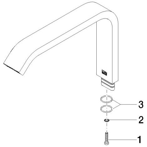 Dornbracht 90282224500-06 Bec de robinet Pièces de rechange