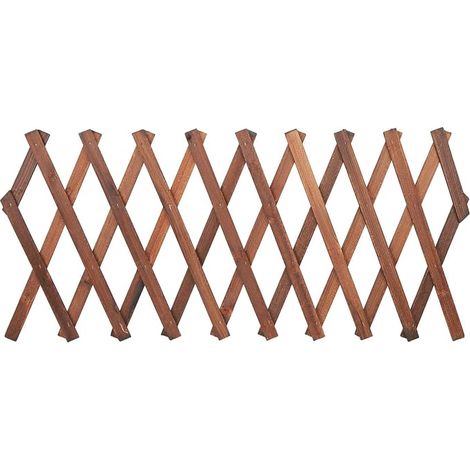 Treillis Extensible pour Plantes Grimpantes, Support en Pin pour Plantes Grimpantes, 180x25cm, pour Décoration de Jardin, avec intimité (1/5)