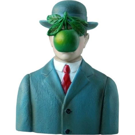 Petite Statuette de collection Magritte - Le fils de l'homme (1/2)