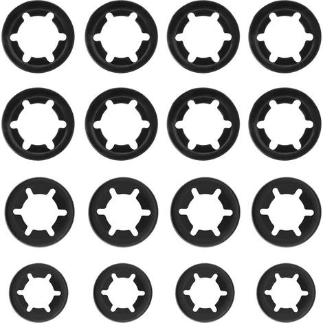 30pcs Rondelles à Dents Internes Compatible avec Tondeuse à Gazon Rondelles de Blocage à Vitesse Rapide Clips de Fixation 7,5mm 9,5mm 10,5mm (1/5)