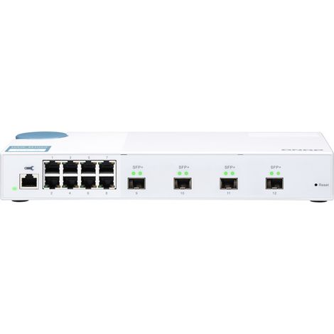 QNAP QSW-M408S 8 Port 1Gbps 4 Port 10GbE SFP+ Web Management Switch (1/4)