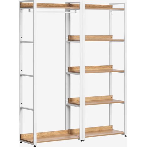 Armadio Modulare Aperto a 2 Pezzi con Appendiabiti e Scaffale in Acciaio e Legno Ariaster SKLUM             (1/5)