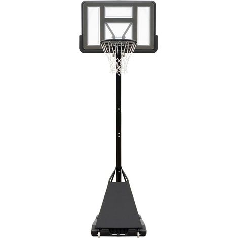 Piantana da Basket con Altezza Regolabile a Maniglia e Tabellone Pallacanestro (1/2)