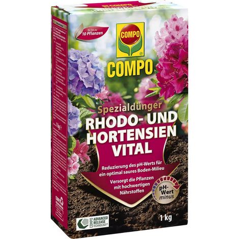 COMPO Rhodo- und Hortensien Vital für bis zu 10 Pflanzen - 1 kg (1/2)