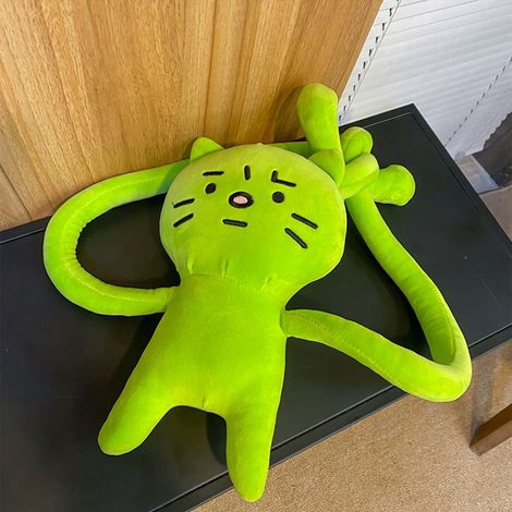 Plüschige Umhängetasche mit Cartoon-Katze und langem Schultergurt, Plüsch-Einkaufs- und Reisetasche (1/5)