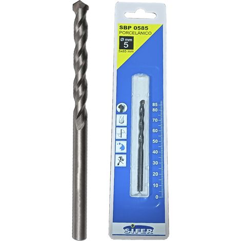 Foret à porcelaine Sifer blister 4x75 mm