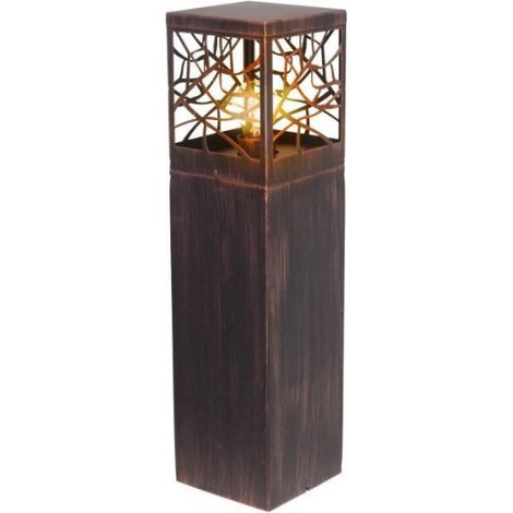 Borne extérieure WHITNEY - BRILLIANT - coloris rouille - métal/plastique E27 1x52W (1/2)