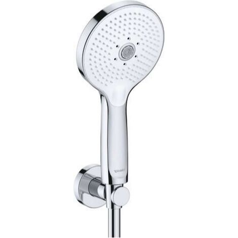 Duravit Brausehalterset 3-jet Click, Weiß-chrom Hochglanz, (1/2)