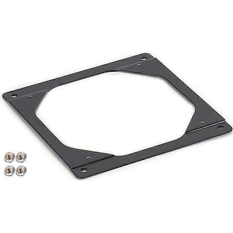 Support de Ventilateur - Métal Noir - Pour Radiateur de Boîtier PC - 120 à 140 mm - 1 Pièce (1/5)