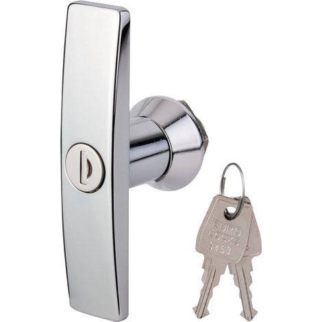 Poignée de porte d'entrée à cylindre F751 – Entraxe 70mm – Sens d'ouverture droite – Finition nickel brossé – Pour bois dur – Grappin Annat (1/3)