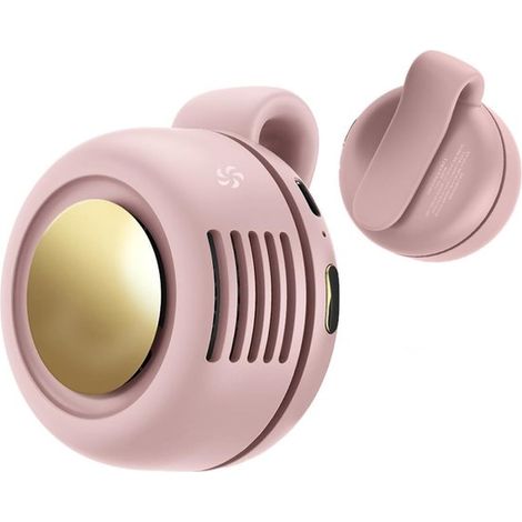 Ventilador portátil con clip，ventilador con clip para la cintura，mini ventilador portátil silencioso sin aspas con clip de 360°，3 velocidades