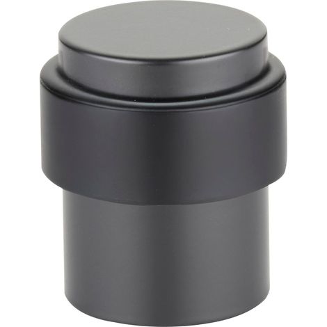 SOTECH Bodentürstopper Thor Höhe 40 mm Durchmesser 30 / 36 mm, echt Edelstahl massiv SS304 schwarz, 2 Stück