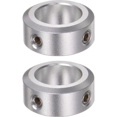2pcs Bague de Réglage Bague Arrêt d'axe Butée Arbre Collier 15mm Alésage Aluminium Alliage, 24mm OD, 10mm Largeur pour Roue Brouette Pont, Boîte Vitesses, CNC, Anodisation (1/5)