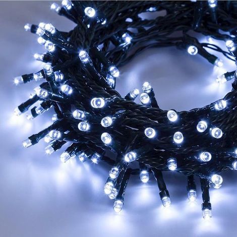 Luci led da 1000 per albero di natale luce bianca da decorazioni addobbi luminarie (1/5)