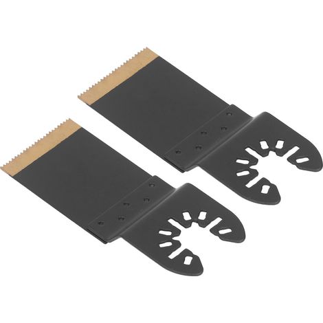Lot de 10 lames de scie oscillante multifonction, accessoires polyvalents en acier rapide titane, modèle standard bimétallique 34 mm, découpe précise multi-usages (1/5)