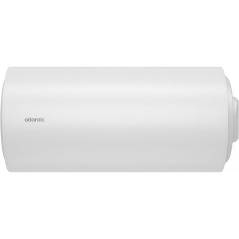 Atlantic – Chauffe-eau à accumulation horizontal mural 100L – Raccordements côté Ø56cm – Résistance thermo-plongeur – Protection anode magnésium