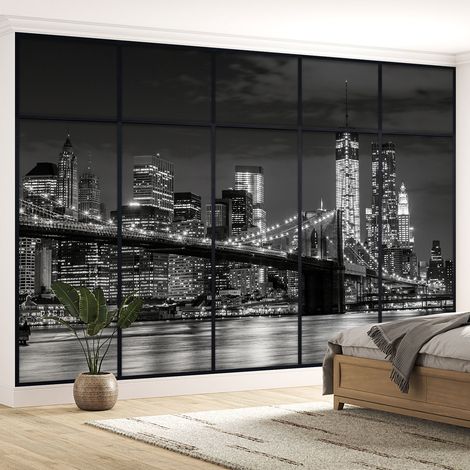 Papier peint panoramique Trompe l'oeil Verrière - New york - 130 cm x 82 cm (1/5)