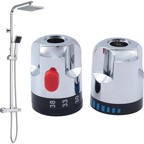 Robinet à poignée de robinet, robinet à poignée de de douche Levier Volants Accessoires de poignée en Chrome poli de remplacement universel, pratiques et robustes (1/5)
