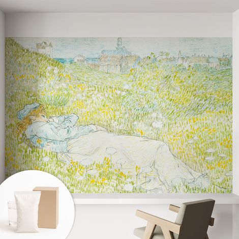 Carta Da Parati Non Tessuto - Con Colla Gratuita - Con Motivi Moderni - Design Elegante Per Pareti Rilassamento primaverile 152x104 cm (1/5)