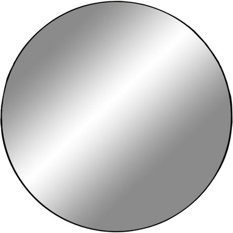 Jeanne Miroir Ø40 cm, cadre noir. (1/4)