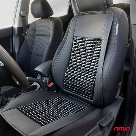 Tapis de siège de fauteuil à perles avec support dorsal et appui-tête amio-03649 (1/5)