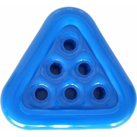 Aufblasbarer Bierpong-Ständer – Billardspiel – Aufblasbarer dreieckiger Untersetzer – Becherhalter – Untersetzer – Schwimmender Spieltisch