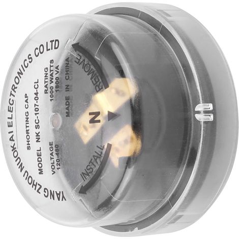 Prise à cellule photoélectrique à verrouillage par rotation 1000 W 1800 VA 120-480 V avec capuchon de protection temporaire contre les courts-circuits (1/5)