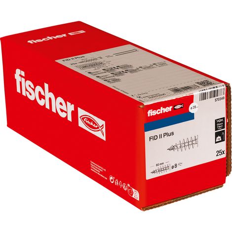 Fischer 570349 FID II Plus Dämmstoffdübel 80 mm  25 St. (1/5)