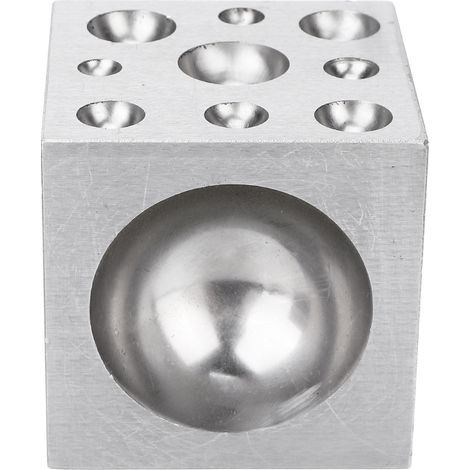 Bloc à damper carré, outil de formage des métaux professionnel pour bijoutier, 60 x 60 mm / 2,4 x 2,4 pouces (1/5)