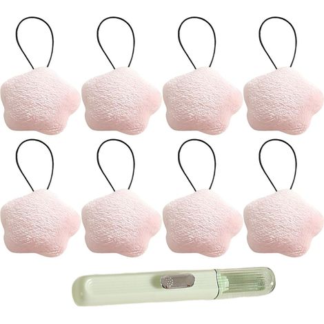 Ensemble de housse de couette 8 pièces avec imprimé cerveau, peluche double face et nœuds. (1/3)